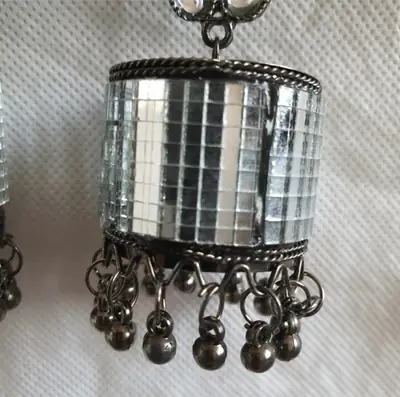 Funky Acrylic Plated Crystal Jhumka thumbnail 2