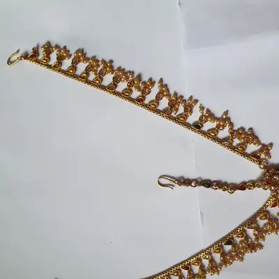 Noratan Design Gold Plated Kundan Matha Patti thumbnail 4