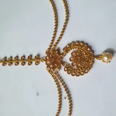 Noratan Design Gold Plated Kundan Matha Patti