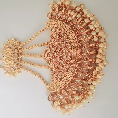 Noratan Design Gold Plated Kundan Jhumar thumbnail 2