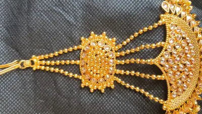 Noratan Design Gold Plated Kundan Jhumar thumbnail 8