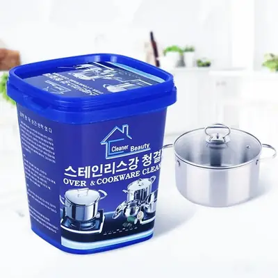 Premium Cookware Cleaning Paste 200g – Rust Remover, Burnt Stain Cleaner & Metal Polish thumbnail 2