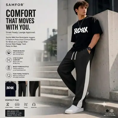 2 Pcs Men's Dri Fit Printed Track Suit