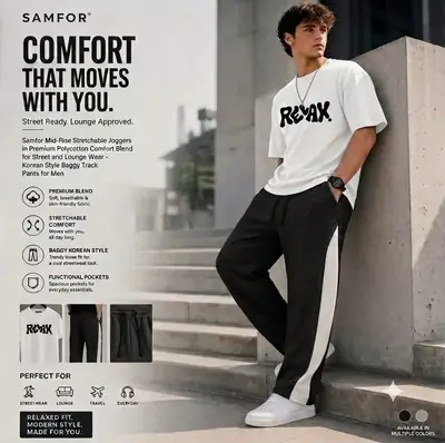 2 Pcs Men's Dri Fit Printed Track Suit