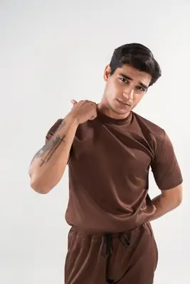 2 Pcs Men's Dri Fit Plain Track Suit