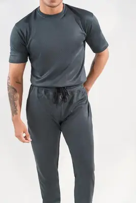 2 Pcs Men's Dri Fit Plain Track Suit