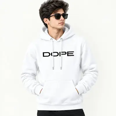 1 Pc Men's Fleece Printed Hoodie
