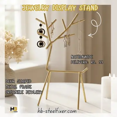 Antler Jewelry Display Stand by HB Steel Fixerr