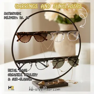 Double Bar Earring & Sunglasses Stand