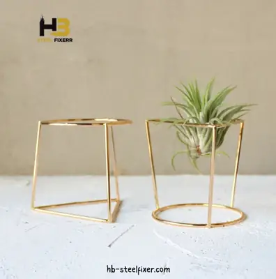 Pack of 3 – Geometric Metal FlowerPot Stands only 