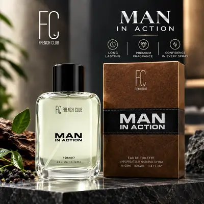 Man in action premium long lasting perfume for men's 100ml