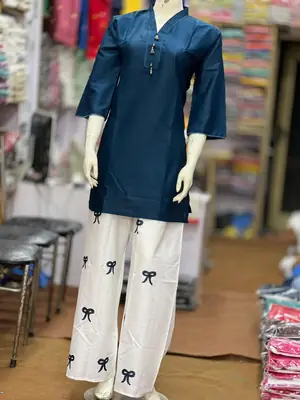 3 Pcs Women's Stitched Cotton Lawn Embroidered Suit Cross Work thumbnail 5