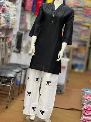 3 Pcs Women's Stitched Cotton Lawn Embroidered Suit cross work  thumbnail 3