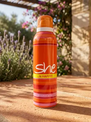 She Is Happy Deodorant Body Spray for Women