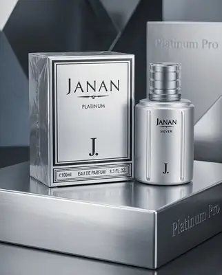 Janan Platinum by J. (100ml) Modern Citrus, Spicy & Incense Men's Perfume