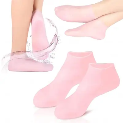 Moisturizing Silicone Gel Spa Socks for Soft Feet and Dry Crack Repair thumbnail 2