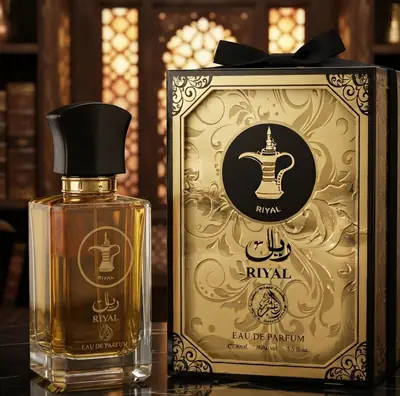 Riyal Eau de Parfum by Al-Fakhr Perfumes – 100 mL Unisex Long-Lasting Ambery, Citrus, Woody & Musky Fragrance