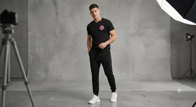 2 Pcs Men's Cotton Printed Track Suit