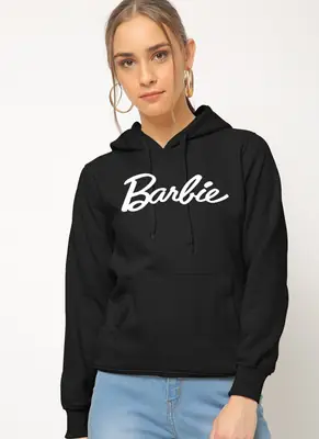 1 Pc Women's Stitched Fleece Printed Pullover Hoodie