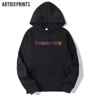 1 Pc Women's Stitched Fleece Printed Pullover Hoodie