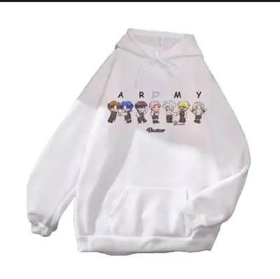 1 Pc Women's Stitched Fleece Printed Pullover Hoodie