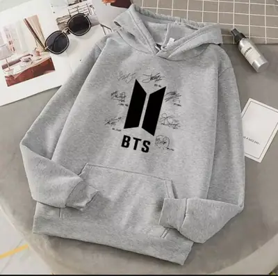 1 Pc Women's Stitched Fleece Printed Pullover Hoodie