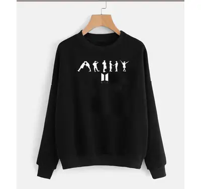 1 Pc Women's Stitched Fleece Printed Sweat Shirt