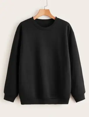1 Pc Women's Stitched Fleece Printed Sweat Shirt