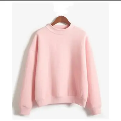 1 Pc Women's Stitched Fleece Printed Sweat Shirt