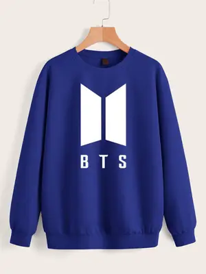 1 Pc Women's Stitched Fleece Printed Sweat Shirt