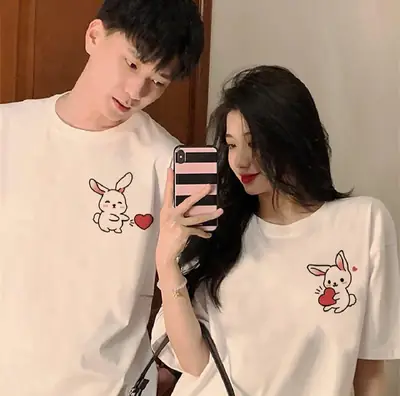 pack of 2 Pcs Unisex Jersey Printed T-Shirt