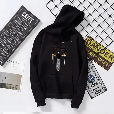 1 Pc Men's Fleece Printed Hoodie