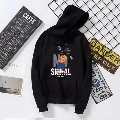 1 Pc Men's Fleece Printed Hoodie