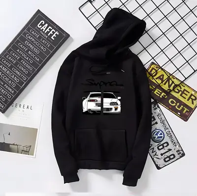 1 Pc Men's Fleece Printed Hoodie