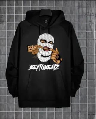1 Pc Men's Fleece Printed Hoodie