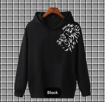 1 Pc Men's Fleece Printed Hoodie