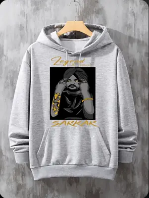 1 Pc Men's Fleece Printed Hoodie
