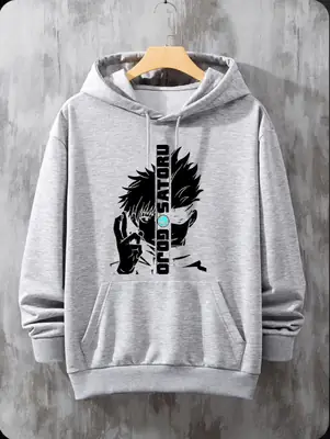 1 Pc Men's Fleece Printed Hoodie