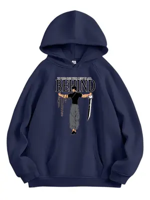 1 Pc Men's Fleece Printed Hoodie