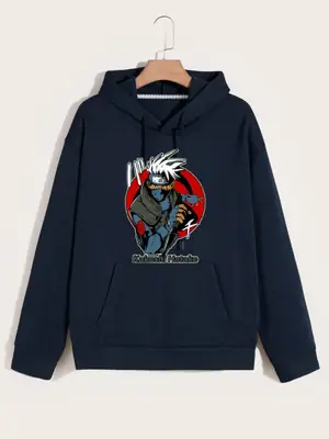 1 Pc Men's Fleece Printed Hoodie