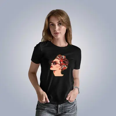 1 Pc Women's Stitched Cotton Net Printed T-Shirt