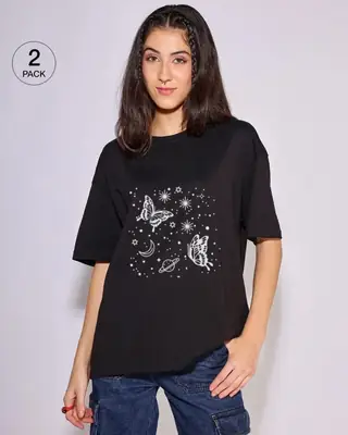 1 Pc Women's Stitched Cotton Net Printed T-Shirt