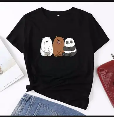 1 Pc Women's Stitched Cotton Net Printed T-Shirt