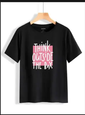 1 Pc Women's Stitched Cotton Net Printed T-Shirt