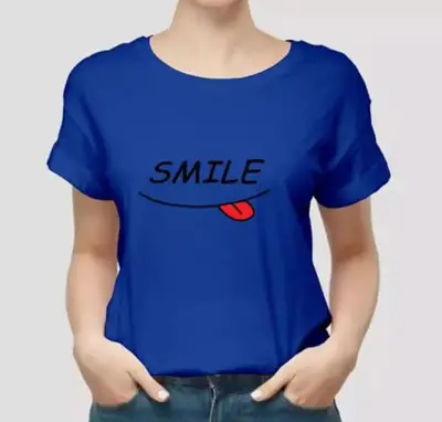 1 Pc Women's Stitched Cotton Net Printed T-Shirt