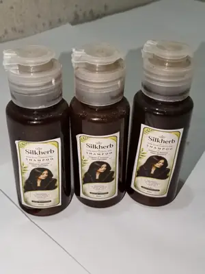 Silkherb Herbal Hair Shampoo | Helps Reduce Hair Fall & Dandruff | 3 Bottles Pack 150ml