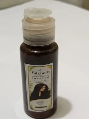 Silkherb Herbal Hair Shampoo | Helps Reduce Hair Fall & Dandruff | 1 Bottle Pack 50ml thumbnail 2