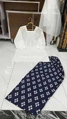 3 Pcs Women's Stitched Cotton Lawn Printed Suit thumbnail 5