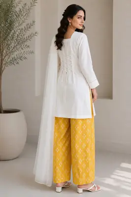 3 Pcs Women's Stitched Cotton Lawn Printed Suit thumbnail 5
