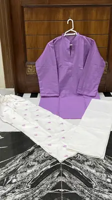 3 Pcs Women's Stitched Cotton Lawn Printed Suit thumbnail 4